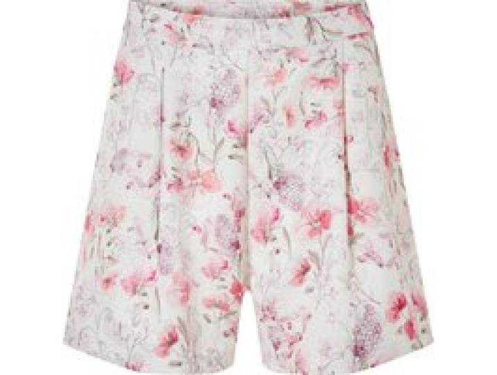 ESMARA® Short effet lin femme (Imprimés fleurs)