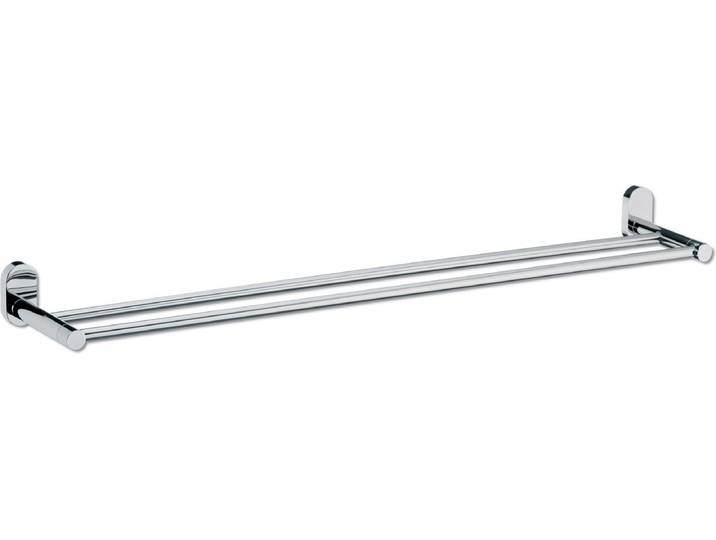 Kela Lucido - Handdoekrek met Wandbevestiging - Lang - Dubbel - Zilver