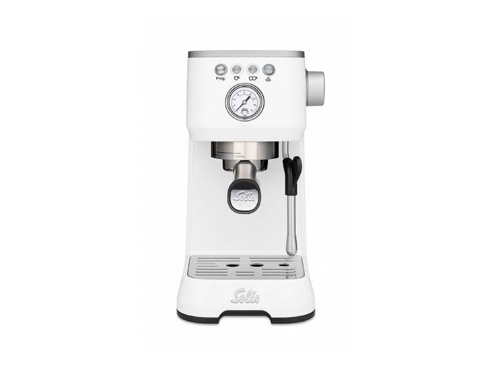 SOLIS OF SWITZERLAND Siebträgermaschine Barista Perfetta Plus v2, Typ 1170, Siebträger 54 mm, 54 mm Siebhalter, Milchaufschäumer, Bohnen, Pads