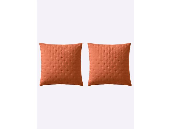 Kissenbezug HEINE HOME, orange (terra), B:40cm L:40cm, Polyester, 100% Polyester, Kissenbezüge, Kissenbezug