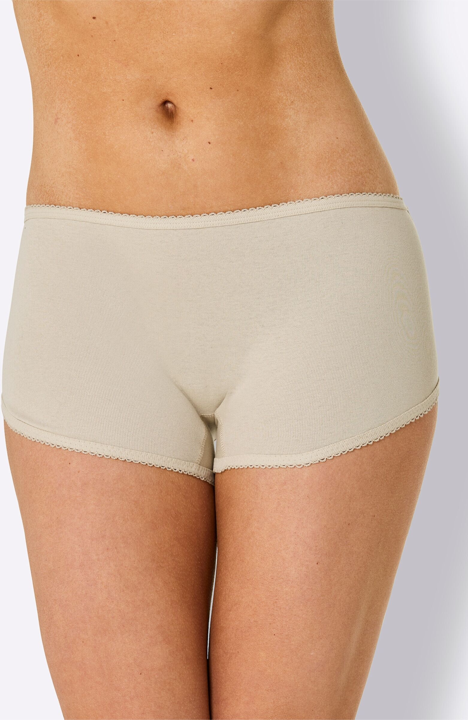 Hipster WITT "Hipster Hipster 3 Stück", Damen, Gr. 44/46, 3 Stk., steingrau, sand, bordeaux, Unterhosen Hipster