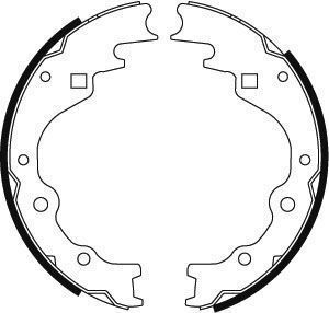 A.B.S. Bremsbackensatz 8824 Für Mazda Kia Asia Motors