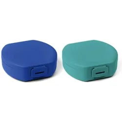 Day To Day Essentials On-The-Go 2Stk. Snackbox rund Reef/Cobalt, Lunchbox