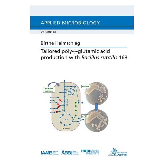 Apprimus Tailored poly-Gamma-glutamic acid production with Bacillus subtilis 168 (Englisch, Softcover, Birthe Halmschlag) (56136075)