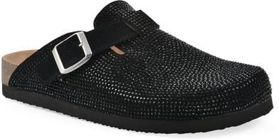 Women's Bellamy Footbeds Clog by White Mountain in Black Suede (Size 5 M)