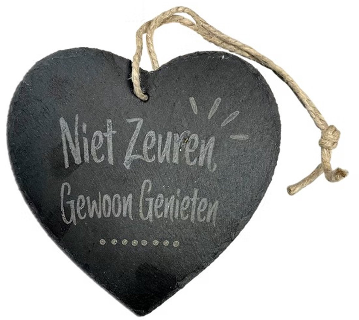 Hartvormige leisteen geschenk voor Valentijnsdag