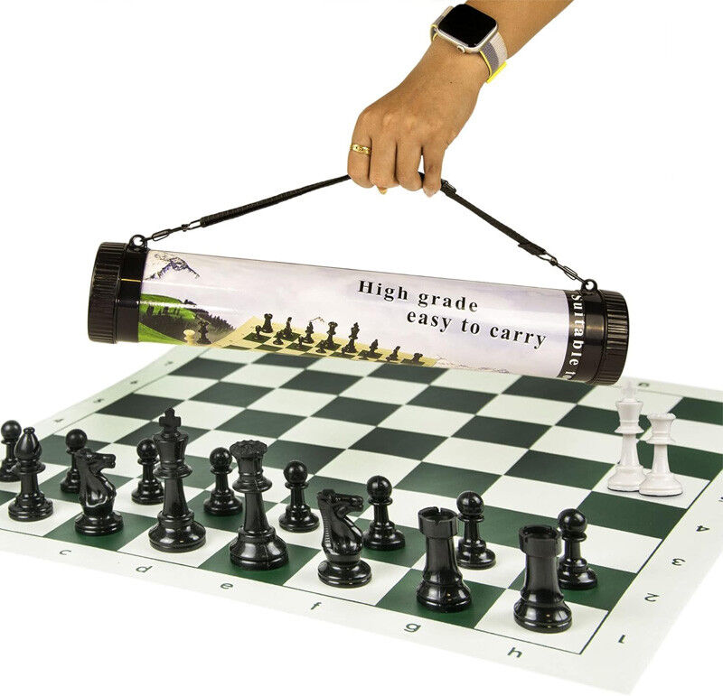 Loisirs Nouveaux Jeu échec Voyage en tube plastique 35cm