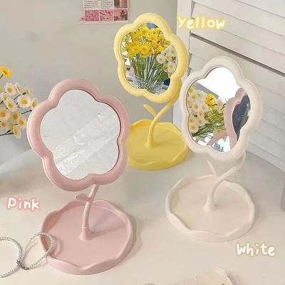 Uplift Picks Flower Vanity Mirror Rotating Desktop Makeup Mirror With Storage Tray Flower Vanity Mirror Rotating Desktop Makeup Mirror With Storage Tray