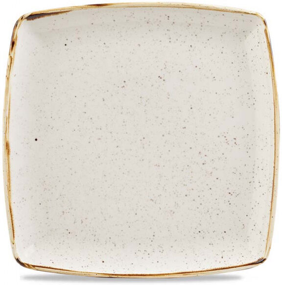Churchill Piatto Fondo Quadrato Stonecast Barley White