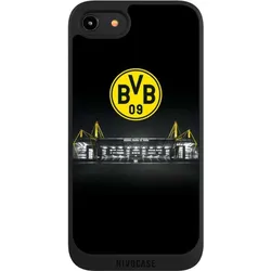 Nivocase Handyhülle für Apple iPhone 8 Hülle NIVOpure Case Schwarz BVB Borussia Dortmund Stadion (Apple iPhone 8), Smartphone Hülle, Schwarz