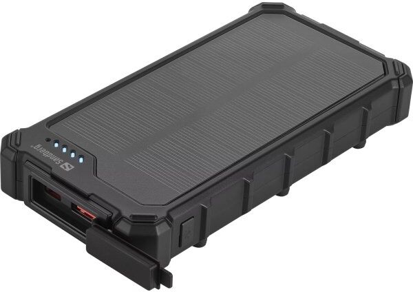 Sandberg Solcellepowerbank, Campinglygte 10000 Mah