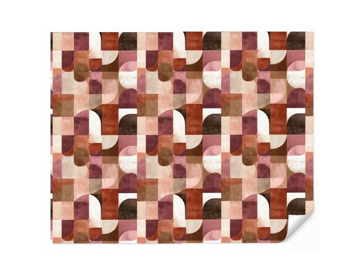 OnlyWow Tapete - Geometrie - Modern - Retro - 300x260 cm, Mehrfarbig, Papier, Rechteckig, 300x260 cm, Tapeten & Wandverkleidungen, Vliestapeten