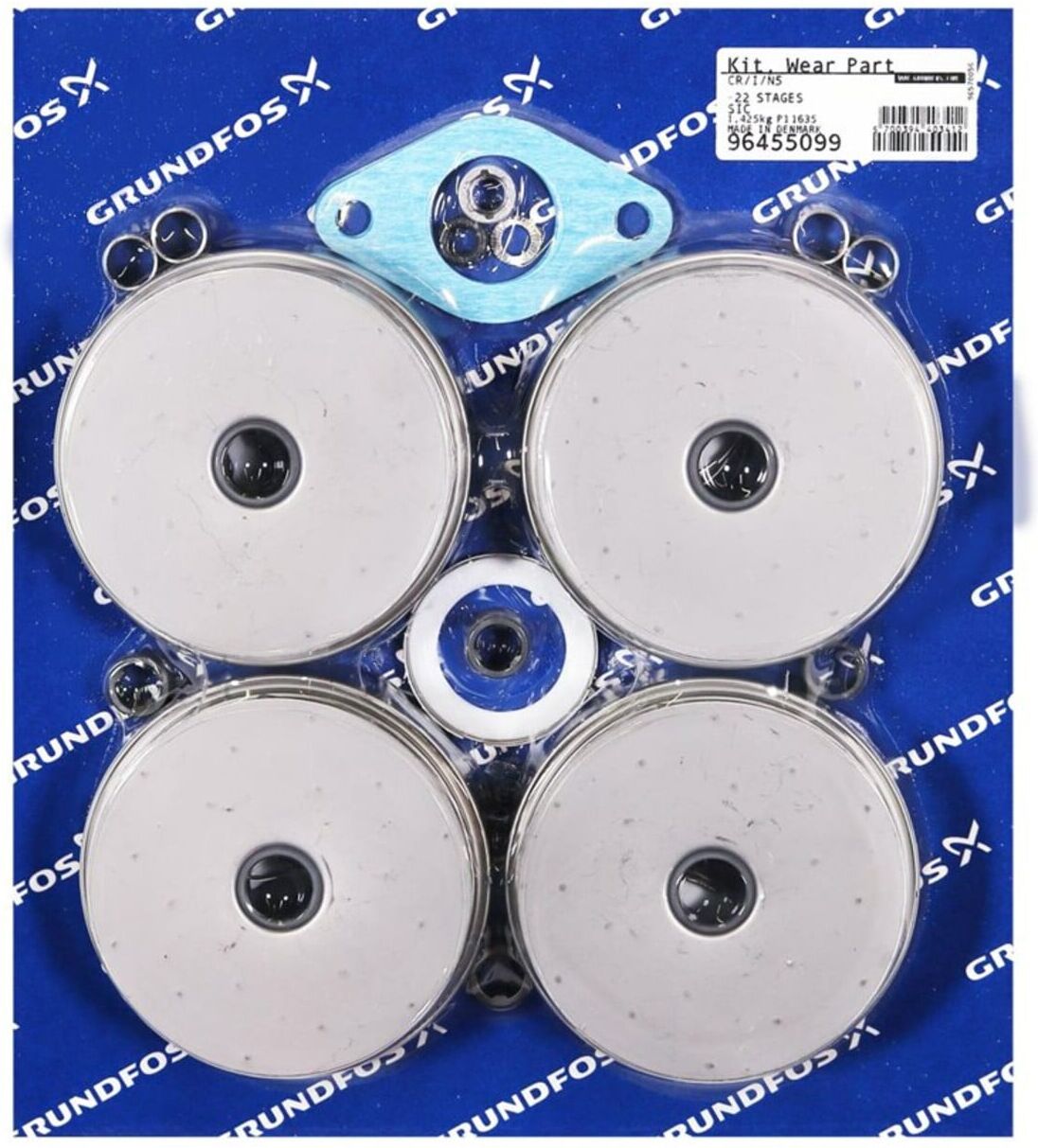 Grundfos Ersatzteil Kit Verschleißteile für CR(I/N)5 -22 Stufen SIC (96455099)