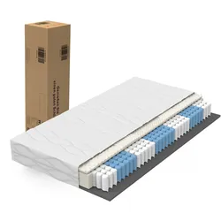 Merax Federkernmatratze 90x200cm - Höhe 20cm, H3, 7-Zonen ergonomisch, Oeko-TEX Siegel