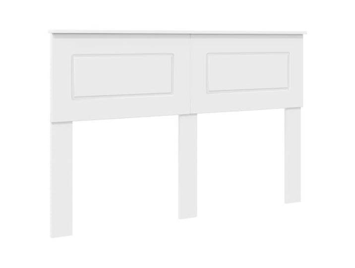 HGLADYU Modernes rechteckiges Kopfteil weiß 140 cm aus Holzwerkstoff, pflegeleichtes Design für einfache Wartung