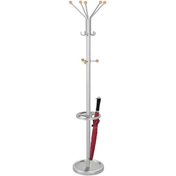 Kerkmann Kleiderständer TK 2 alusilber 39,0 x 175,0 cm 13 Haken