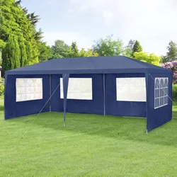 Pavillon Wedau 600x300x255 cm Dunkelblau casa.pro