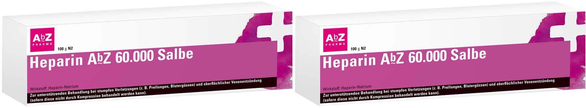 Heparin AbZ 60.000 Salbe 2x 2x100 g