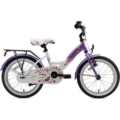 Kinderfahrrad BIKESTAR "Classic" Gr. 25, lila (lila, weiß), Fahrräder, Kinder, 24,5cm, 16 Zoll (40,64cm)