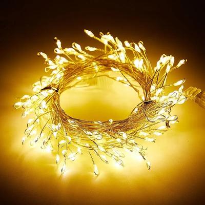 Uplift Essentials USB Power LED Firecracker String Lights Remote Controlled Fairy Garland warm Light 3m100leds