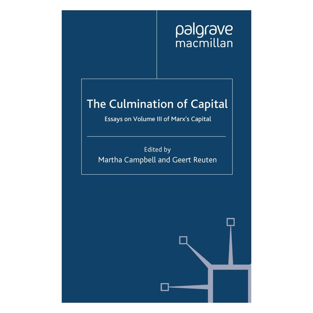 Springer The Culmination of Capital (Englisch, Softcover, G. Reuten, M. Campbell) (55839612)