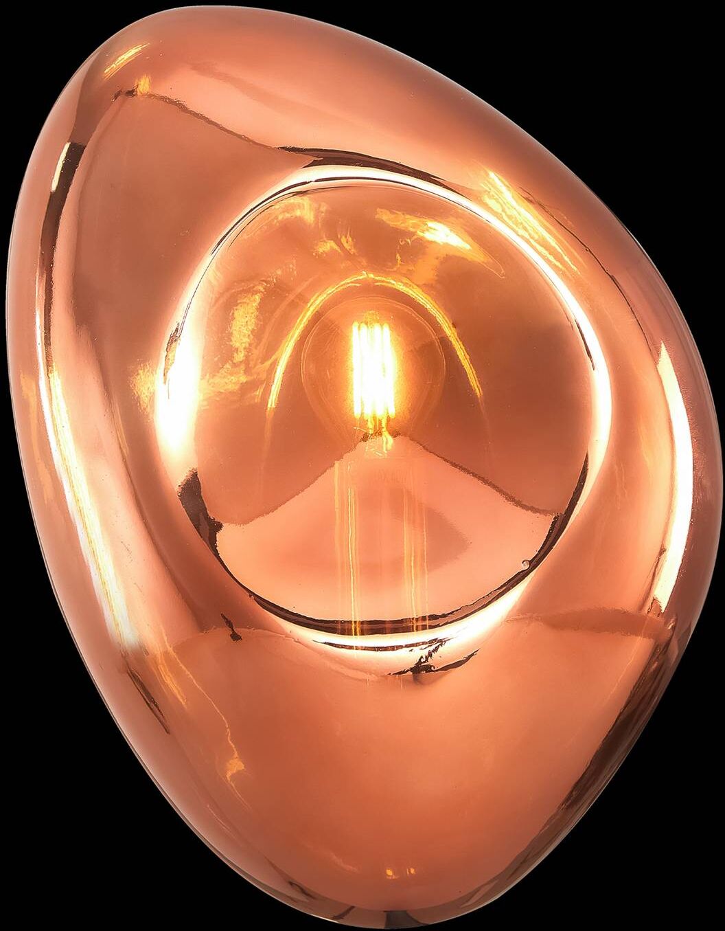 Maytoni Wandleuchte Mabell, dimmbar, kupfer, für Wohn- / Esszimmer, Glas, Modern