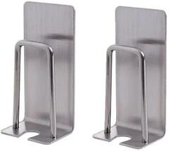 Uplift Treasures Stainless Steel Wall Mount Toothbrush Holder Bathroom Rack 2pcs