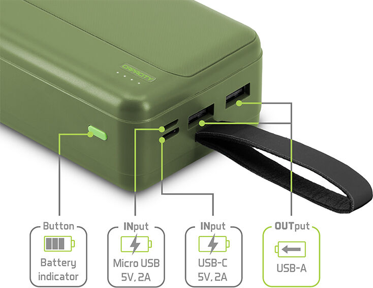 Batterie externe Delphin PoweriX 27 000 mAh