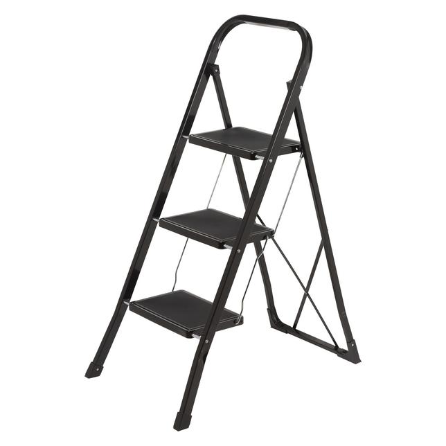 Toolcraft TO-10398471 Stahl Klapptritt klappbar, Montage ohne Werkzeug Arbeitsh (Klapptritt) (TO-10398471)