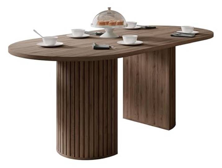 Mirjan24 Tisch für Esszimmer Wotkon, Rechteckiger Esstisch, Küchentisch, Esszimmertisch (Eiche Okapi)