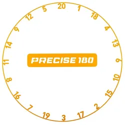 Precise 180 OnePiece Zahlenring - Tiger Orange