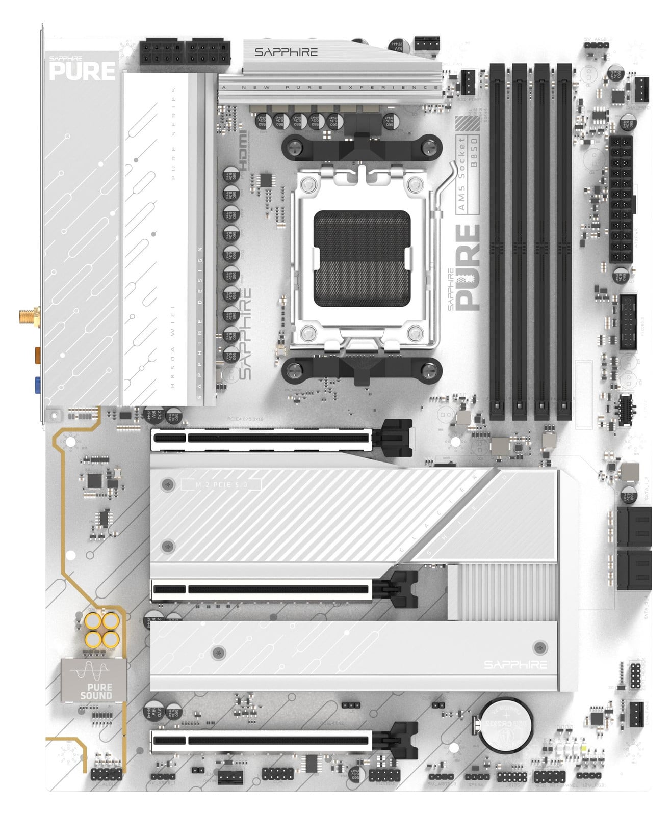 Sapphire Pure B850A WiFi7 moederbord