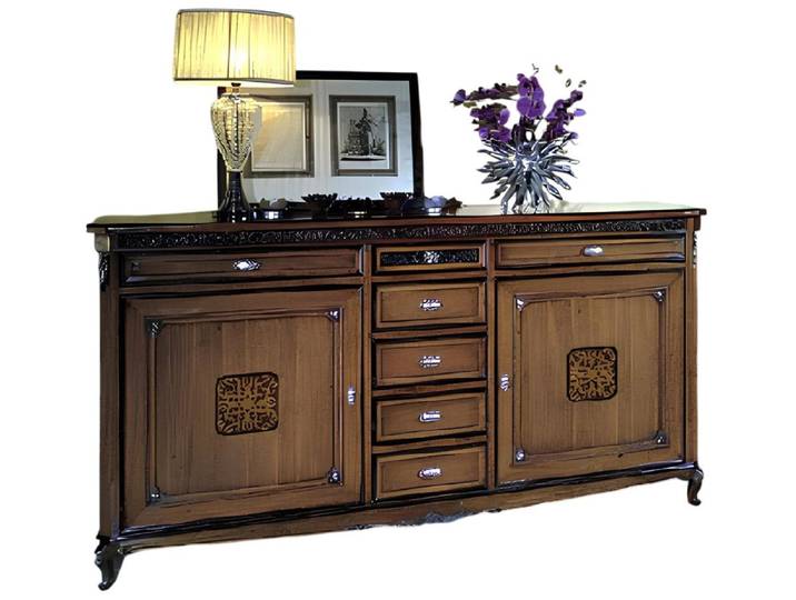 Xlmoebel Kommode Elegante Anrichte aus massivem Holz im italienischen Stil (Kommode, Kommode), Hergestellt in Italy