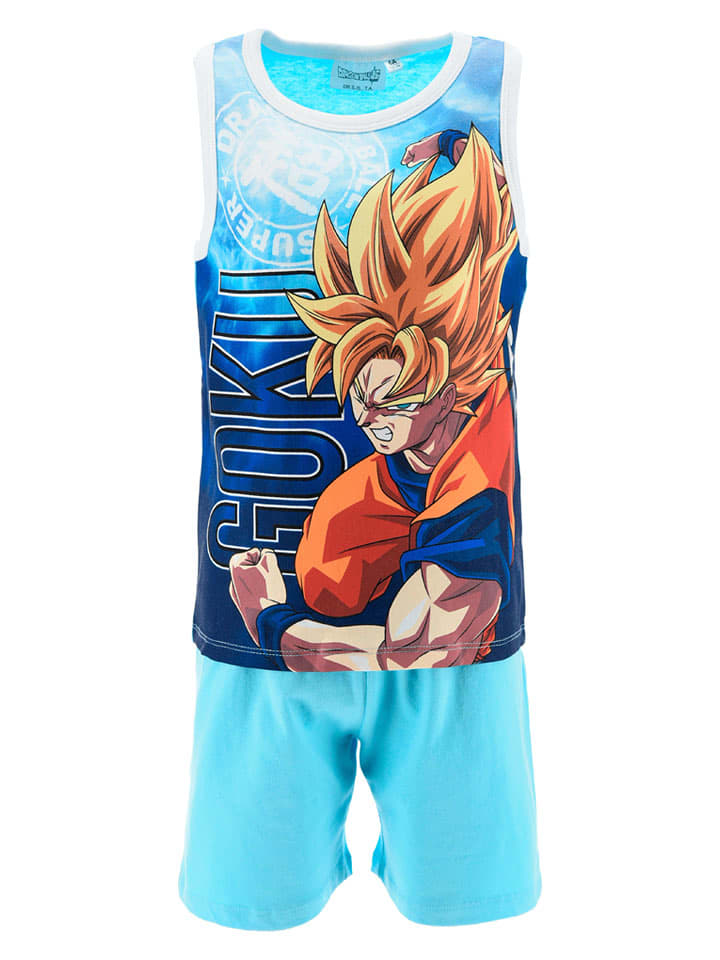 Pyjama "Dragon Ball" in Hellblau/ Bunt - 98