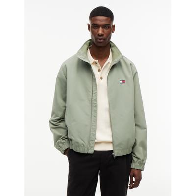 Blouson TOMMY JEANS "TJM ESSENTIAL", Herren, Gr. L, grün (spring olive), Web, Obermaterial: 100% Polyester. Futter: 100% Polyester, normal, elastischer Bund, Jacken Blouson