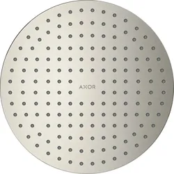 Hansgrohe AXOR ShowerSolutions Kopfbrause 250 mm PowderRain, Edelstahl Optic, deckenintegriert, abnehmbar, für Durchlauferhitzer geeignet