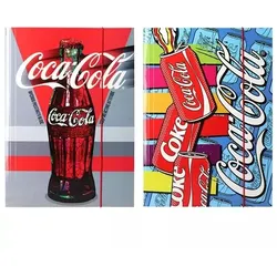 Coca-Cola: Gummimappe - A4, verschiedene Sorten