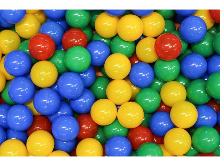 IGLUSoftplay Bällebad Ball Pitt Buntes Bällebad Mehrfarbig mit 500 Bällen in gewählter Farbe, robustes Material, weiche Oberflächen, vielseitig einsetzbar