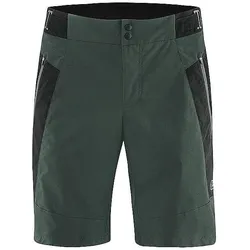 Löffler, Herren, Velohosen, Bike Shorts Voyage-E CSL (56, XXL), Blau, Grün