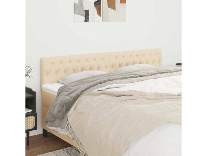 Tête de Lit Crème 180 x 7 x 78/88 cm Tissu