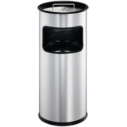 DURABLE Papierkorb Metall 17L rund mit Ascher
