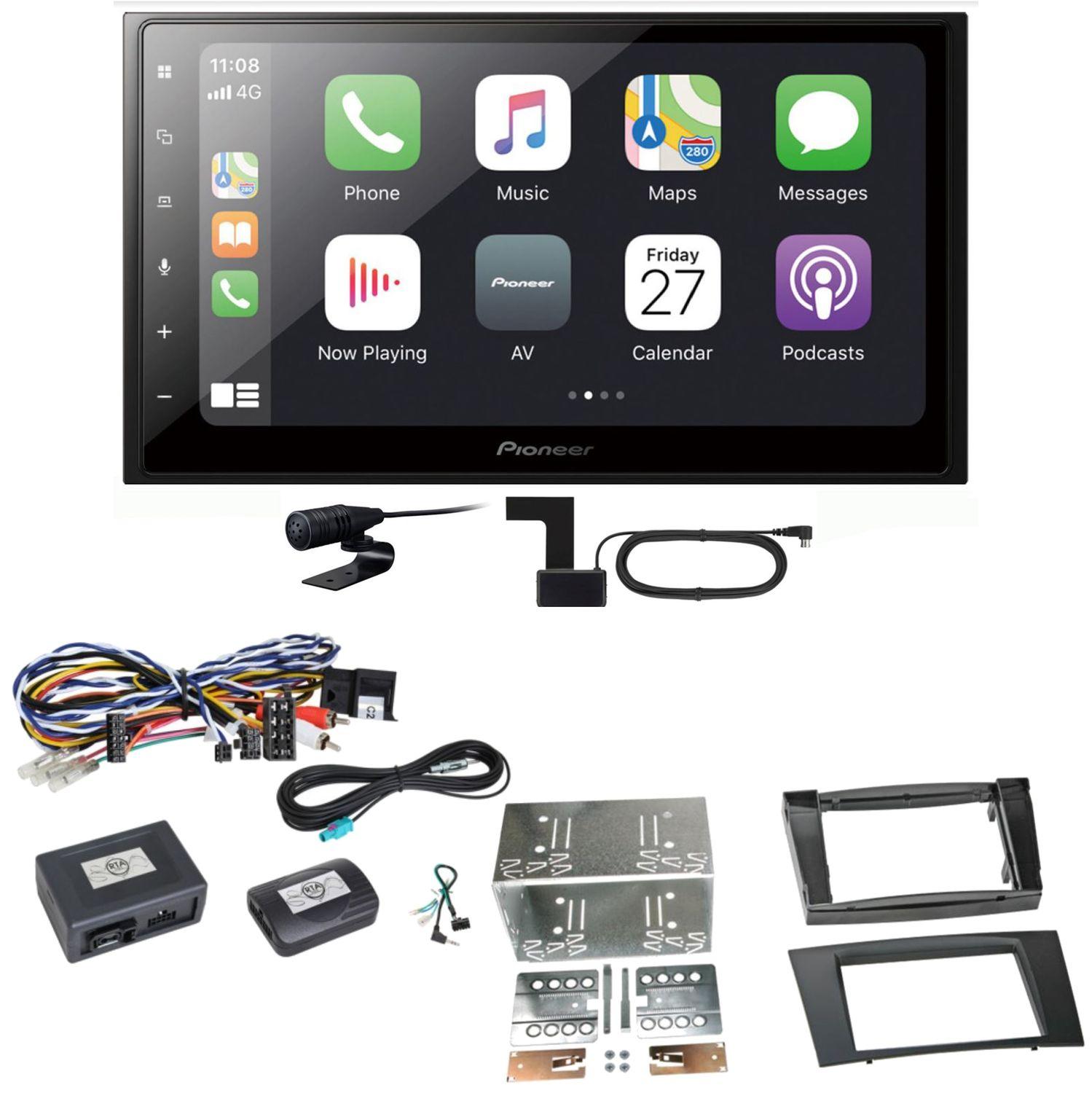Pioneer SPH-DA250DAB Bluetooth Digitalradio Einbauset für Mercedes W211 CLS W219