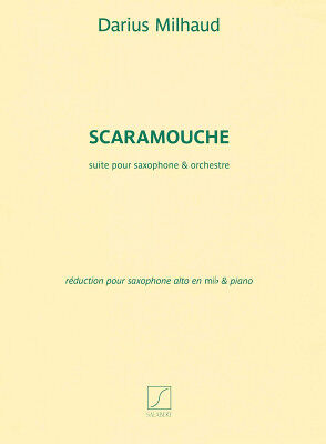 Editions Salabert Milhaud Scaramouche A-Sax