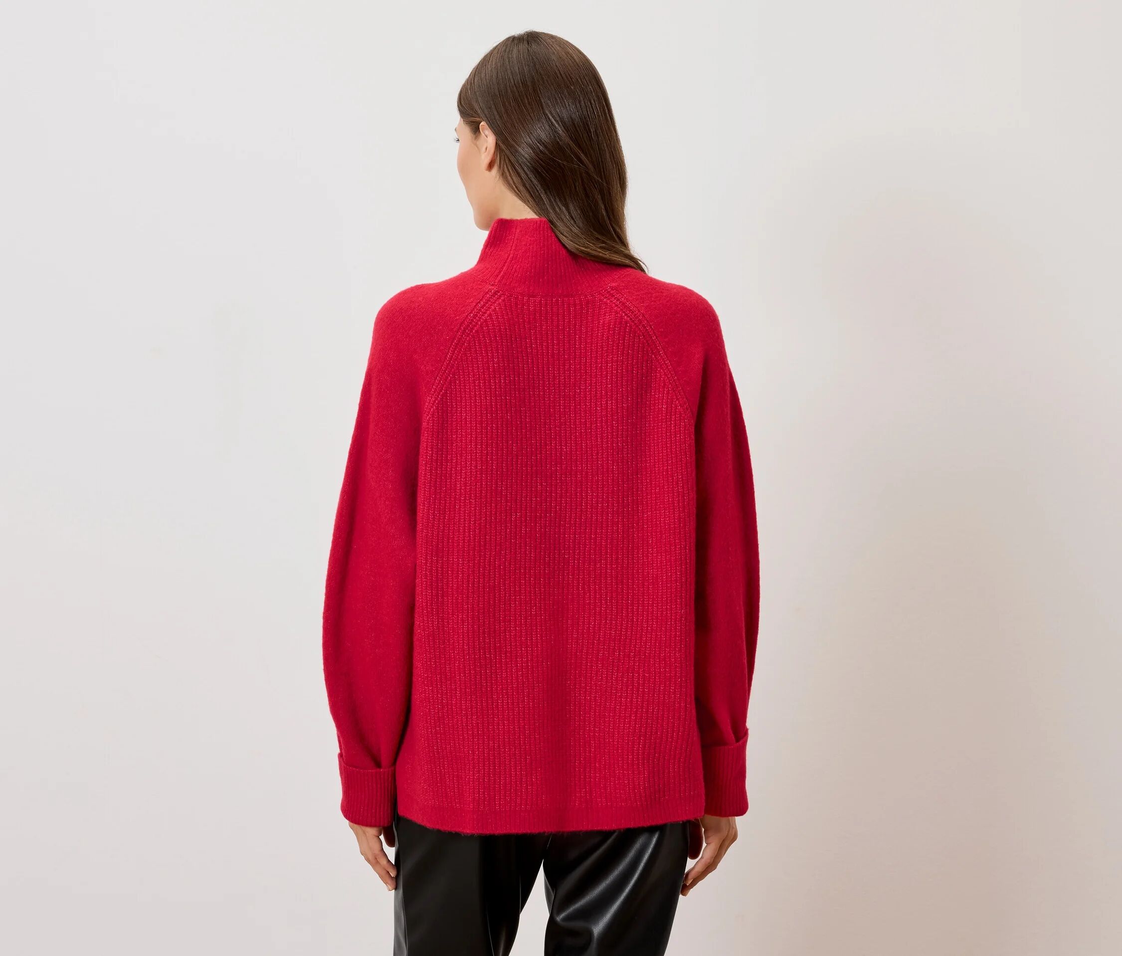 Tchibo - Soufflé-Yarn-Grobstrickpullover - Damen - Gr. L - rot