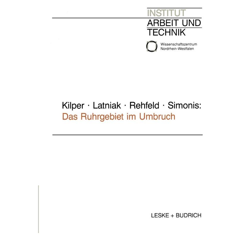 VS Das Ruhrgebiet im Umbruch (Deutsch, Softcover, Heiderose Kilper) (35127931)