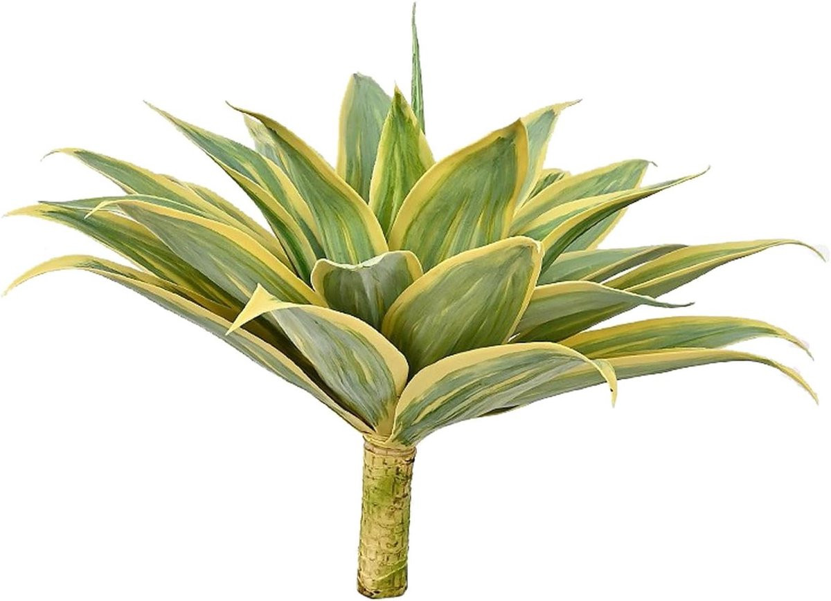 Realistische Kunstmatige Agave Vetplant in een Pot - Groen