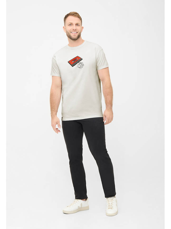 Derbe Shirt in Weiß - M
