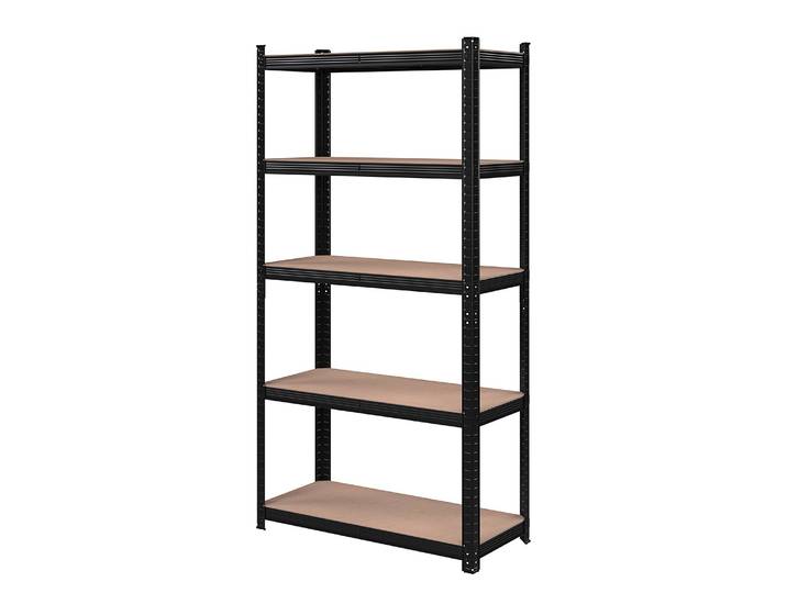 Étagère charges lourdes 180 cm 90 x 180 x 40cm Noir 1 set