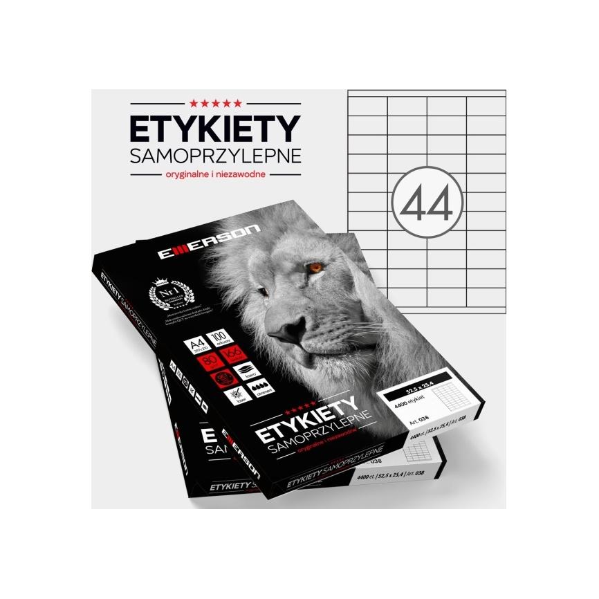 Emerson ETHIK. 52,5X25,4 100 Art. 038 ETIKETT - eta4525x254w (eta4525x254w)