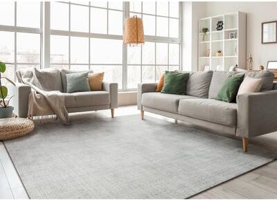 Exquisite Rugs Poliforma Handmade Handloomed Polyester Charcoal Area Rug